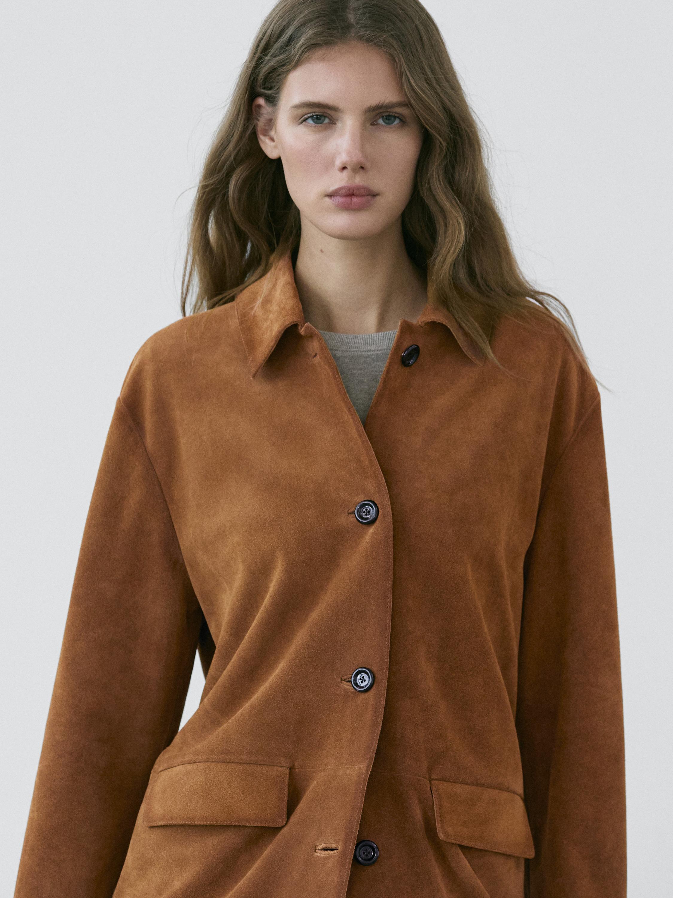 Chaqueta piel ante