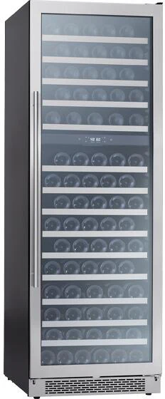 Zephyr 24'' Stainless Steel Dual Zone Wine Cooler 15.25 Cu. Ft.