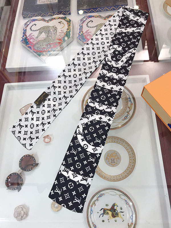 120x8cm Fashion Prints Handbag Ribbon Scarf Neck Bow WJ-987041