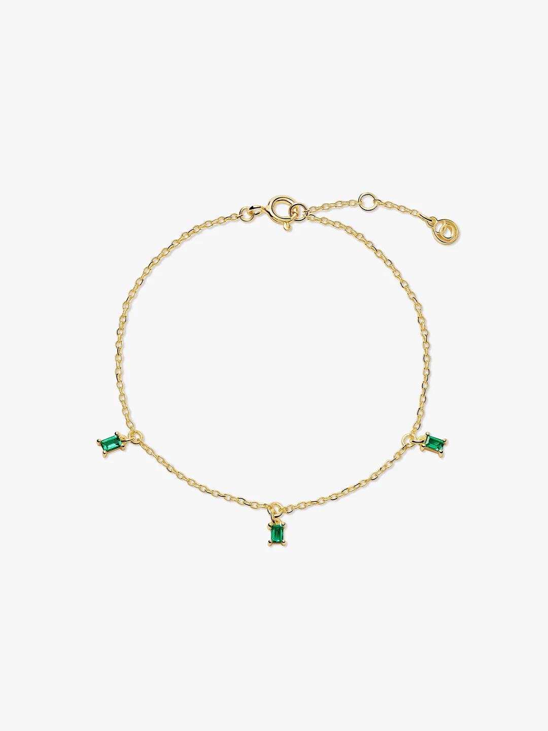 Baguette Emerald Bracelet