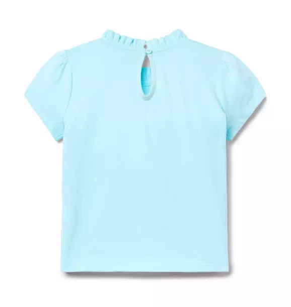 Pintuck Ruffle Top