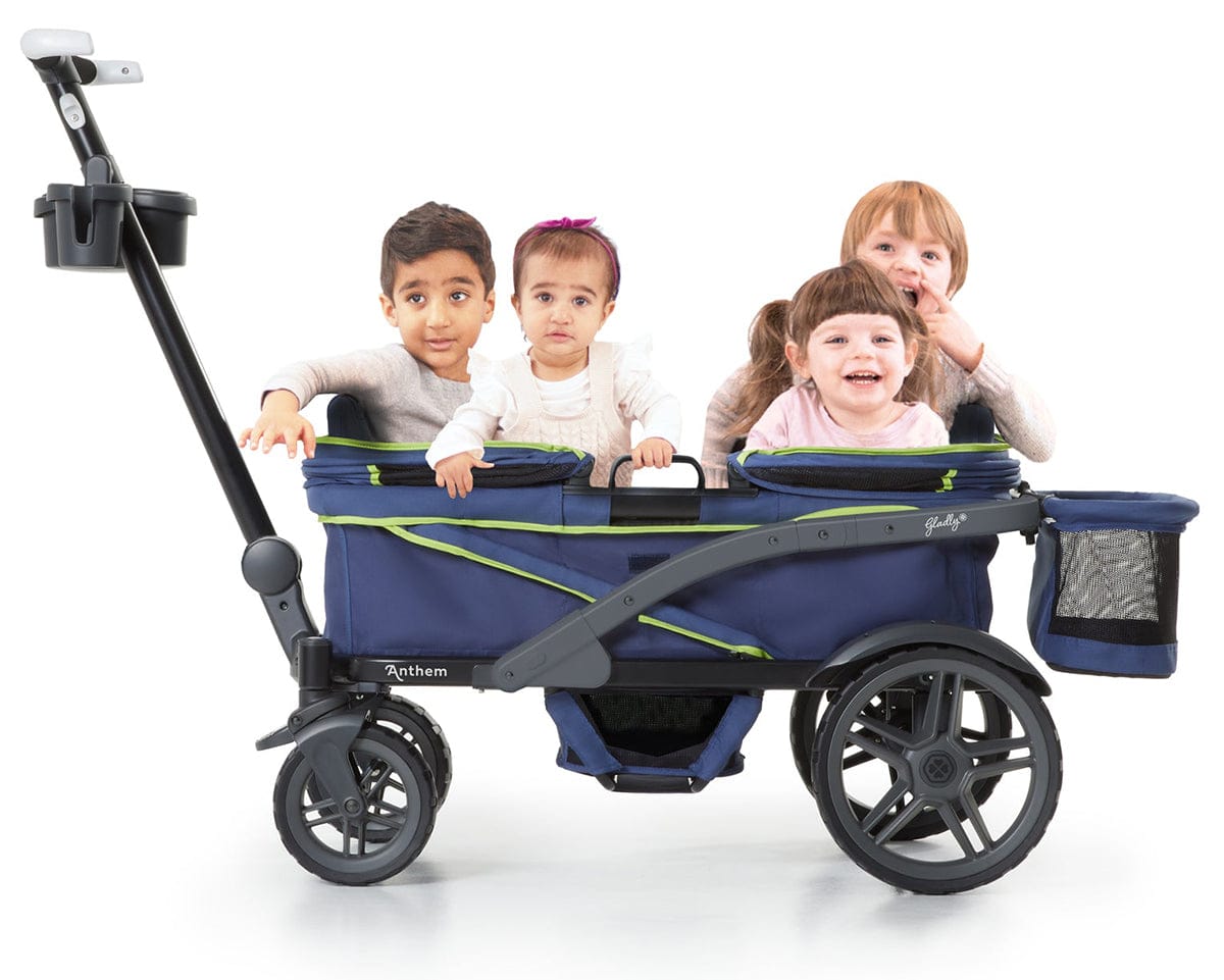 Gladly Family Anthem4 ICS All-Terrain (4 Seater) Stroller Wagon - Neon Indigo