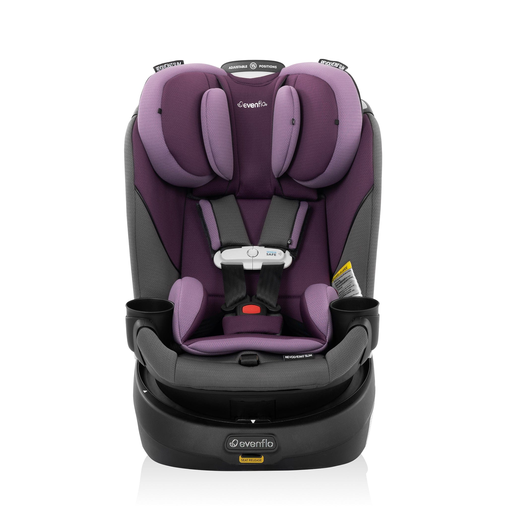Evenflo GOLD Revolve360 Slim 2-in-1 Rotational Convertible Car Seat with SensorSafe - Amethyst