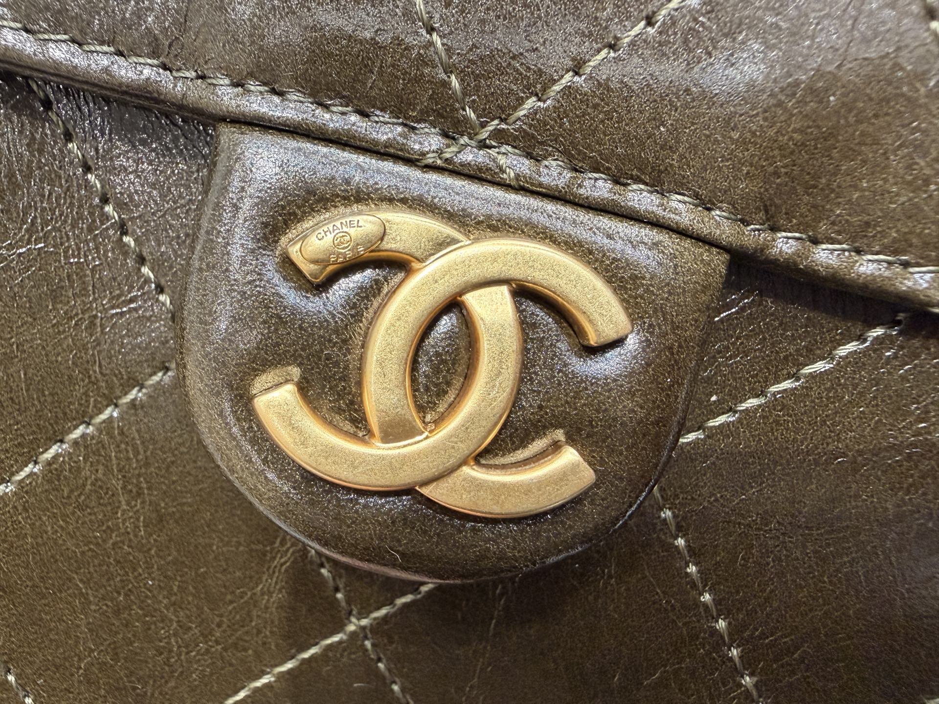 Chanel 26 Handbag Calfskin & Gold Tone Metal