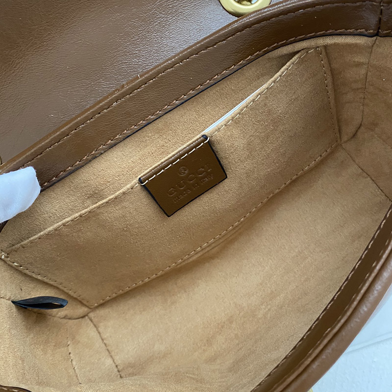 Genuine leather Mini 6.5″x3.9″x2.0″ Small 8.7″x5.5″x2.4″ Big 10.2″x5.9″x2.8″ Brown Messenger bag with Chains BB-921751