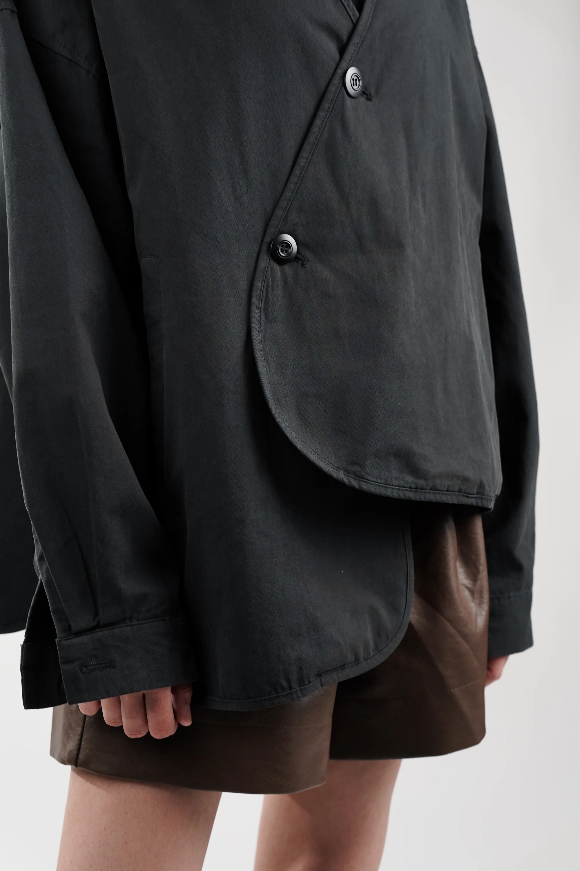 Black Phantom Wrap Jacket