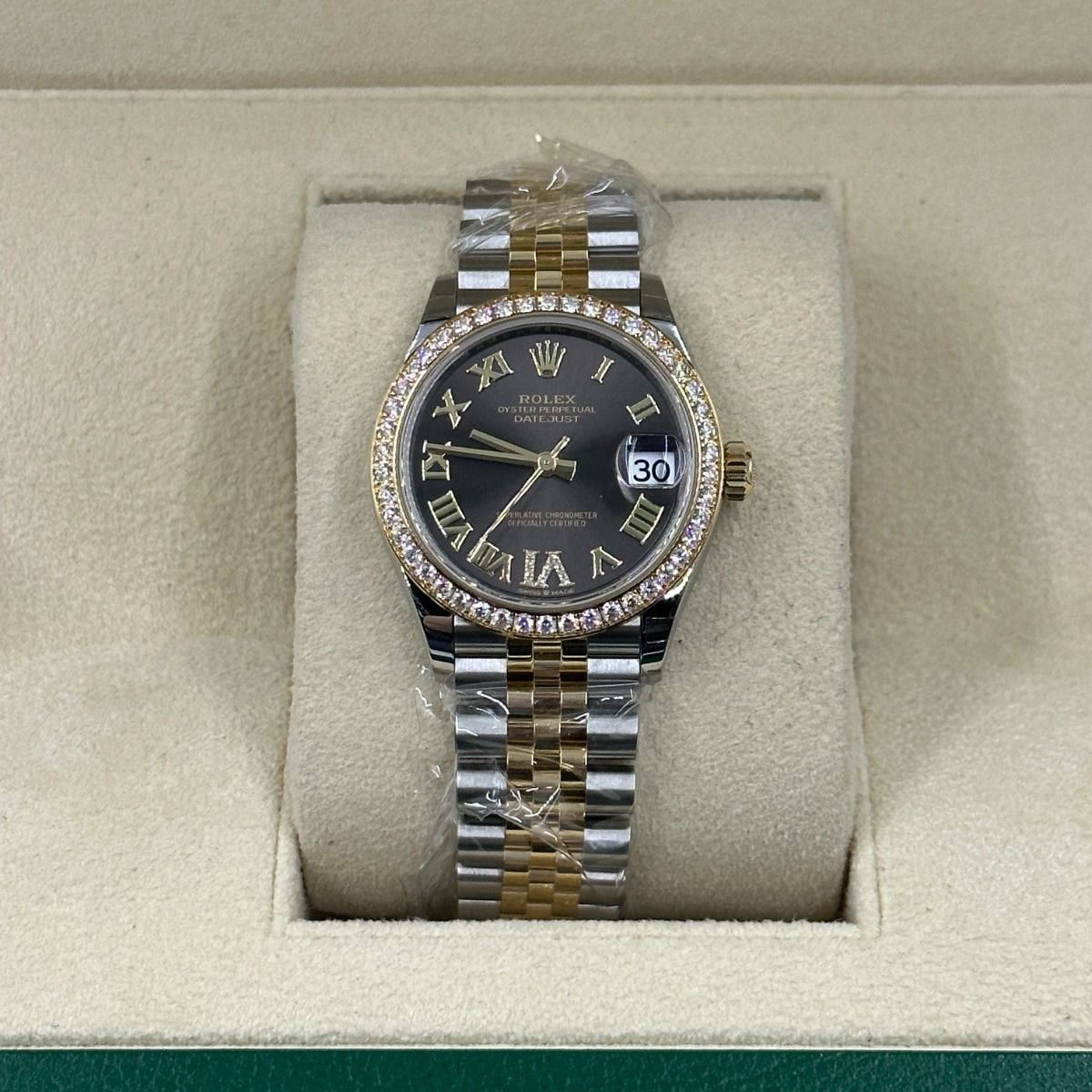 【Super Clone】RLX Datejust m278383RBR-0017/0018 31mm Dark Grey Dial Oyster Bracelet