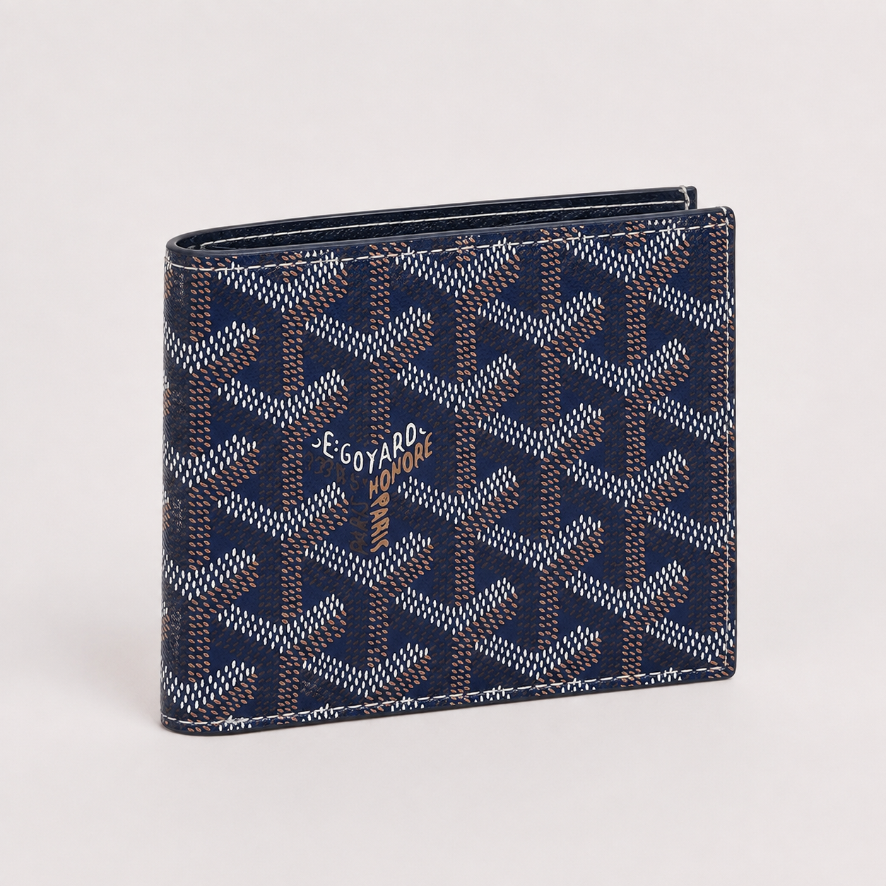 Q12：Goyard Saint-Pierre Wallet in Navy Goyardine Canvas