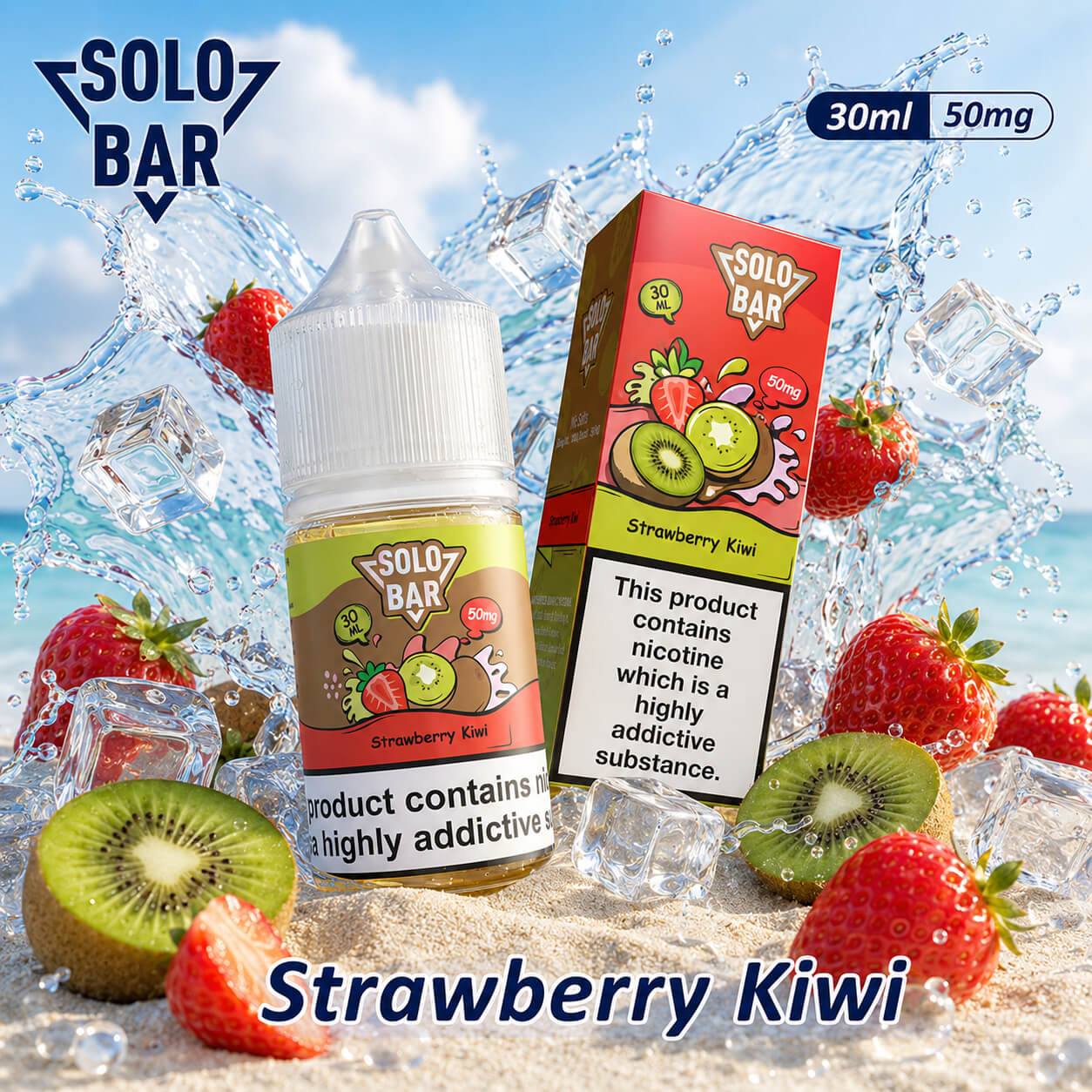 🍓 SoloBar E-Liquid 30ml No.1 Nic Salt