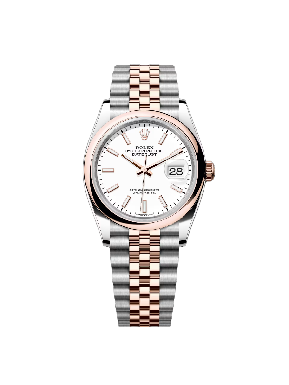 Rolex  Datejust 36mm 126201 White Dial Jubilee Bracelet Watch