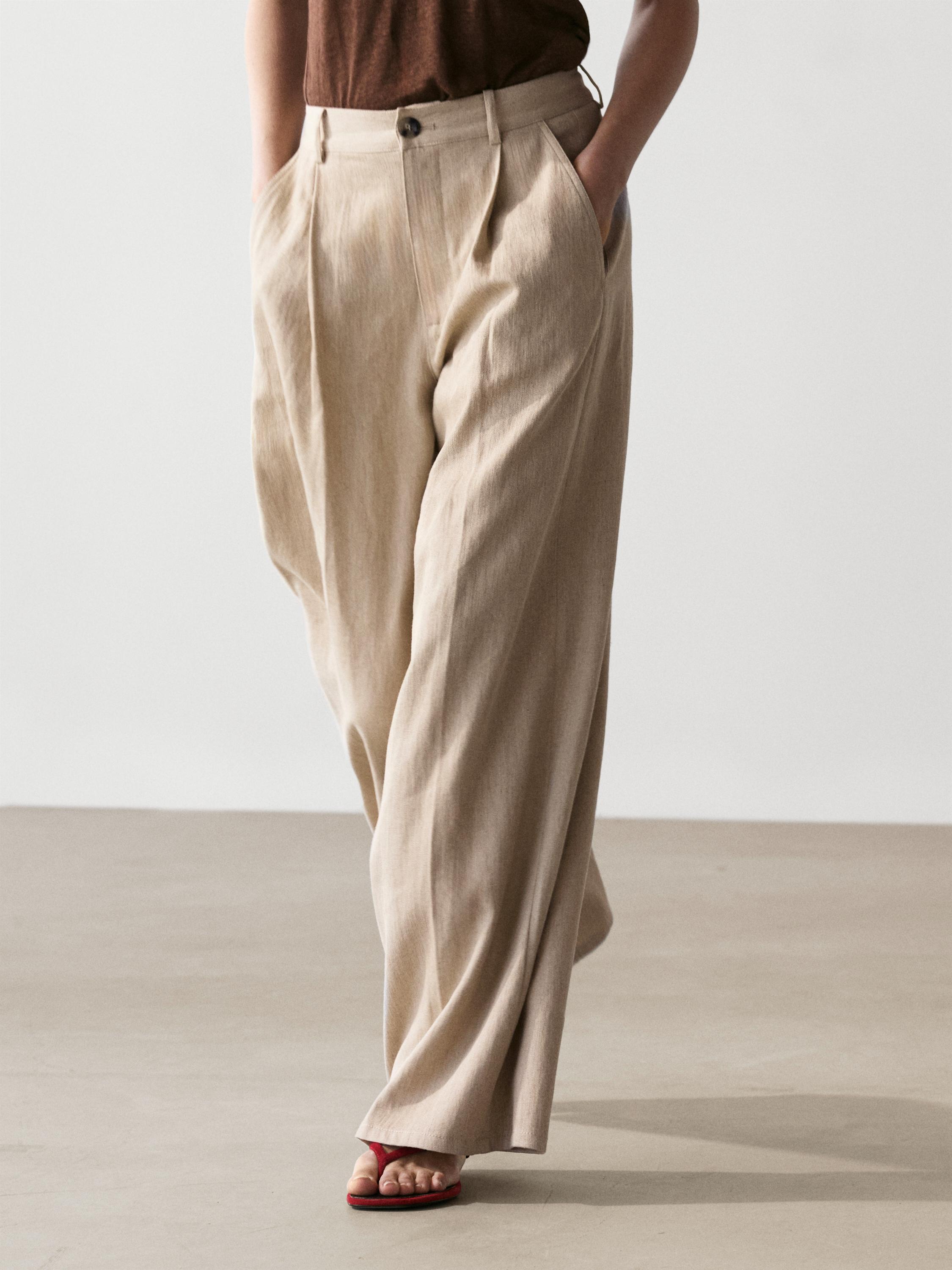 Pantalón loose fit tiro alto