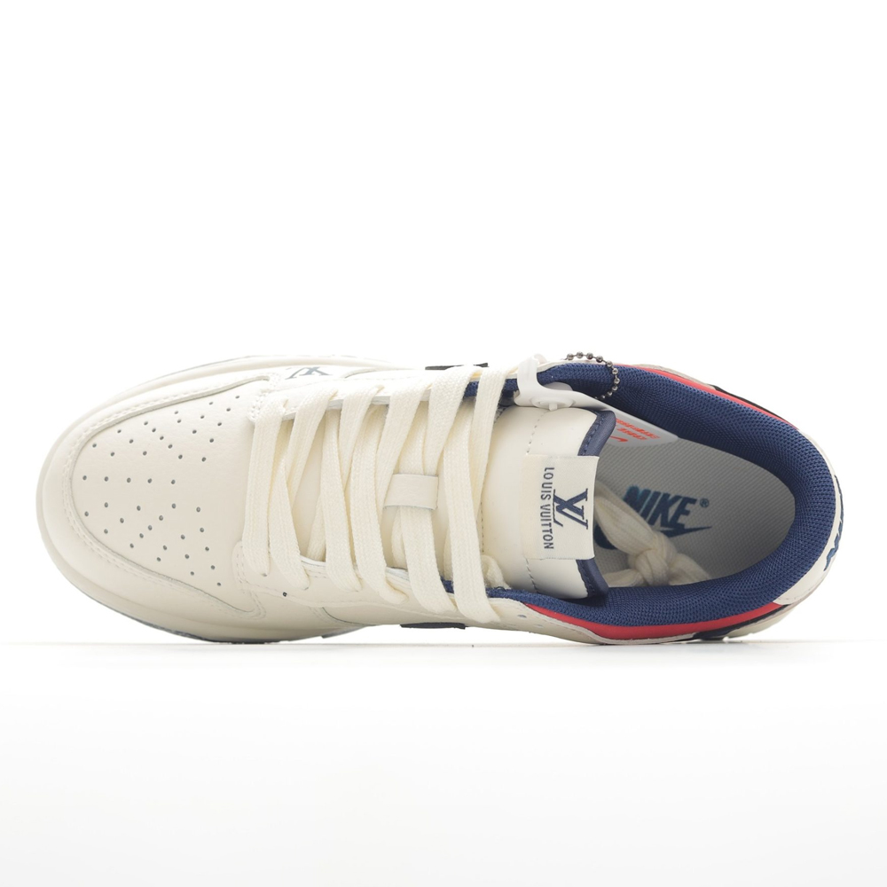 NK SB Dunk Low x Lois Vuton Mini Logo Blue Red NNL24112207