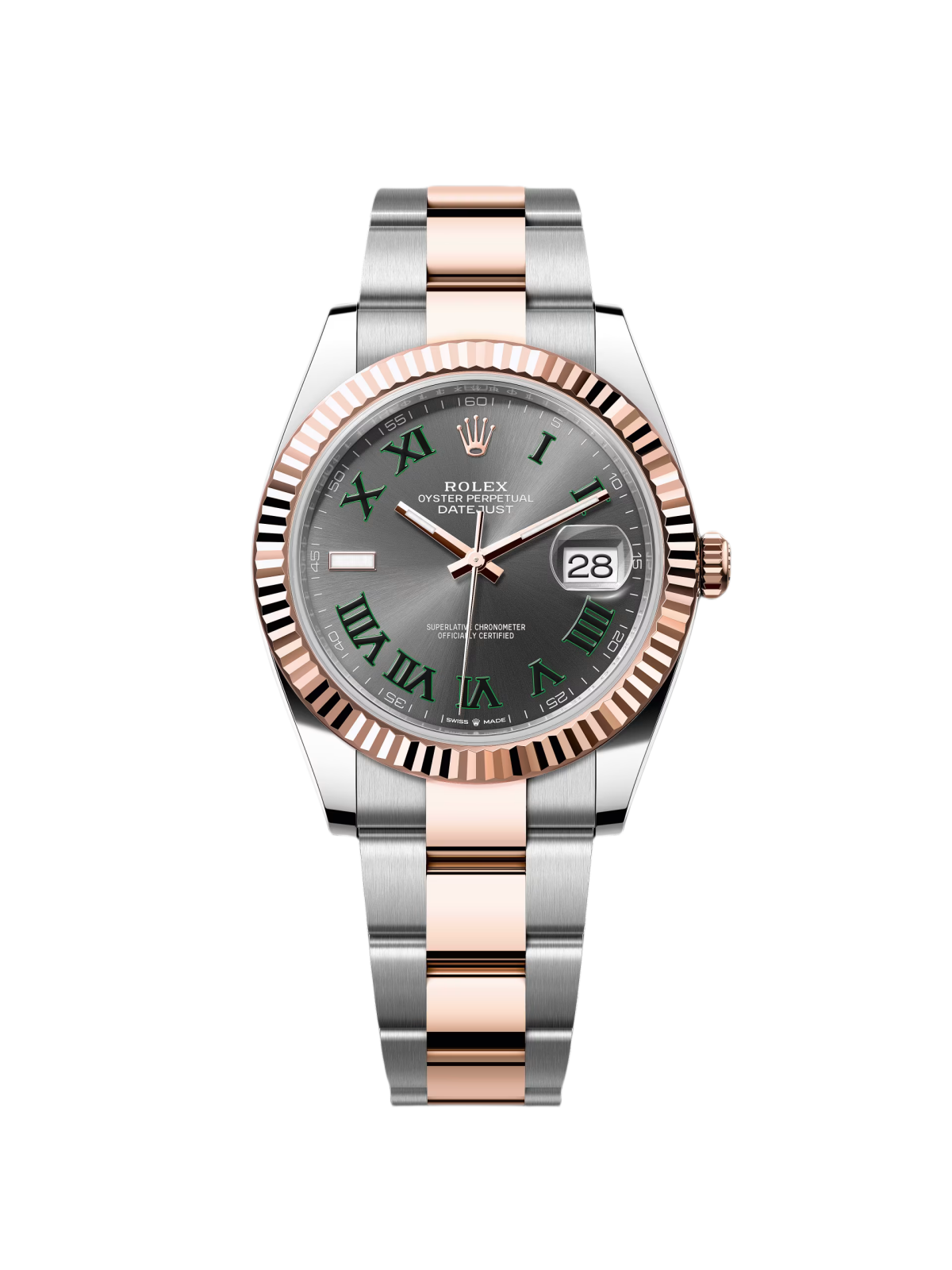 Rolex Datejust 41mm 126331 Oyster Band Steel and Everose Gold Men’s Watch