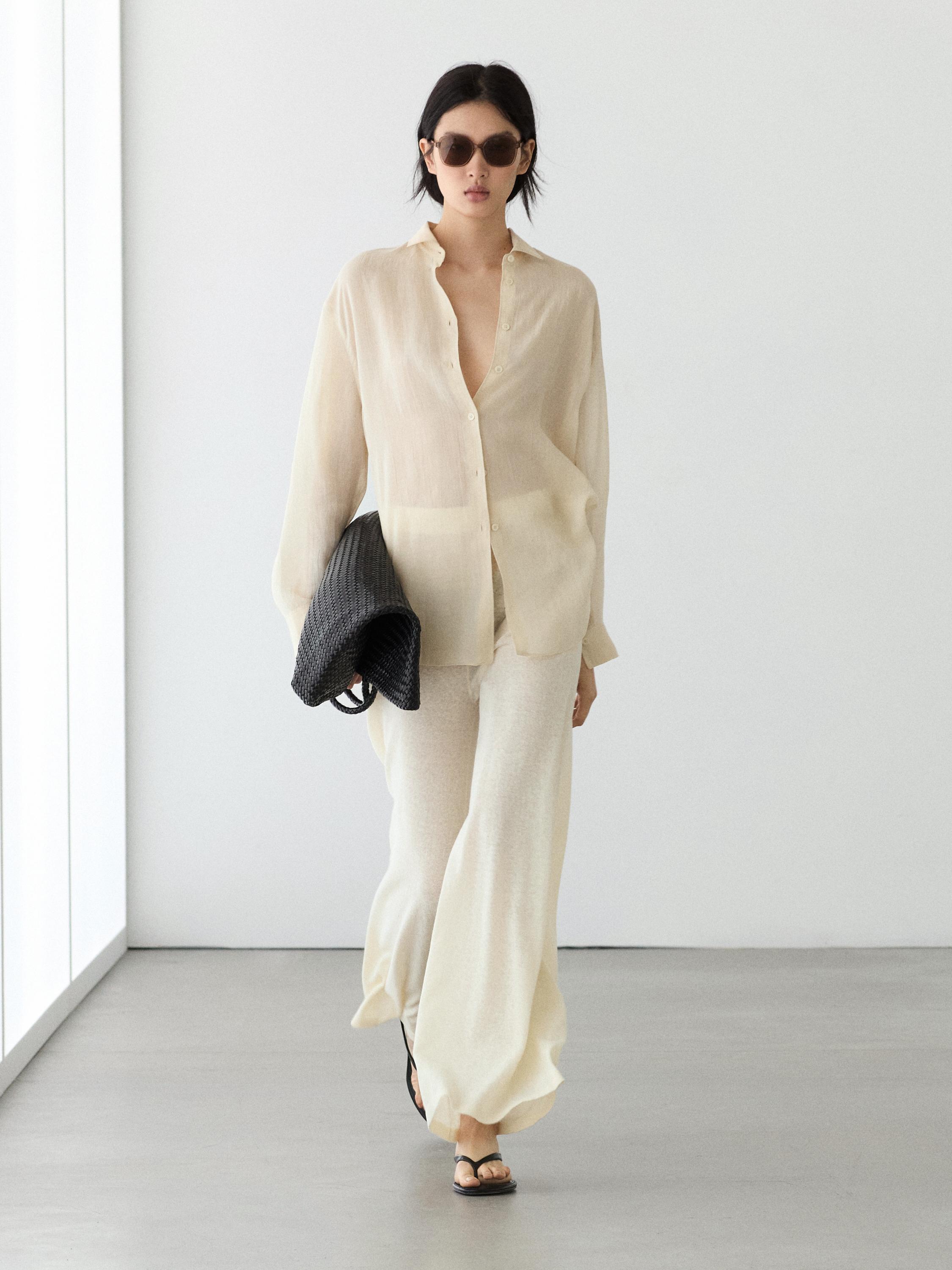 Pantalón fluido wide leg total look