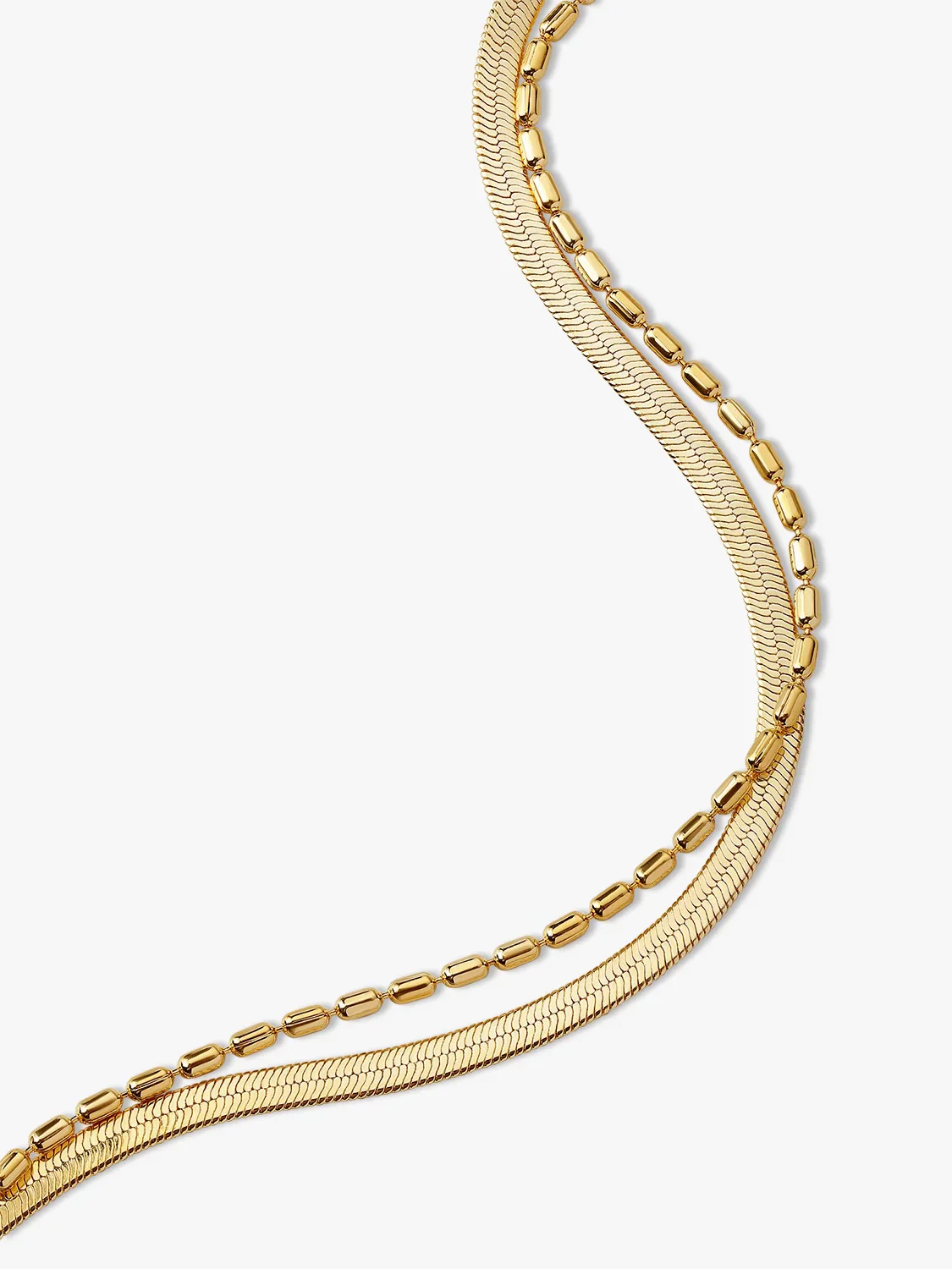 Serpentine Beaded Layered Bracelet