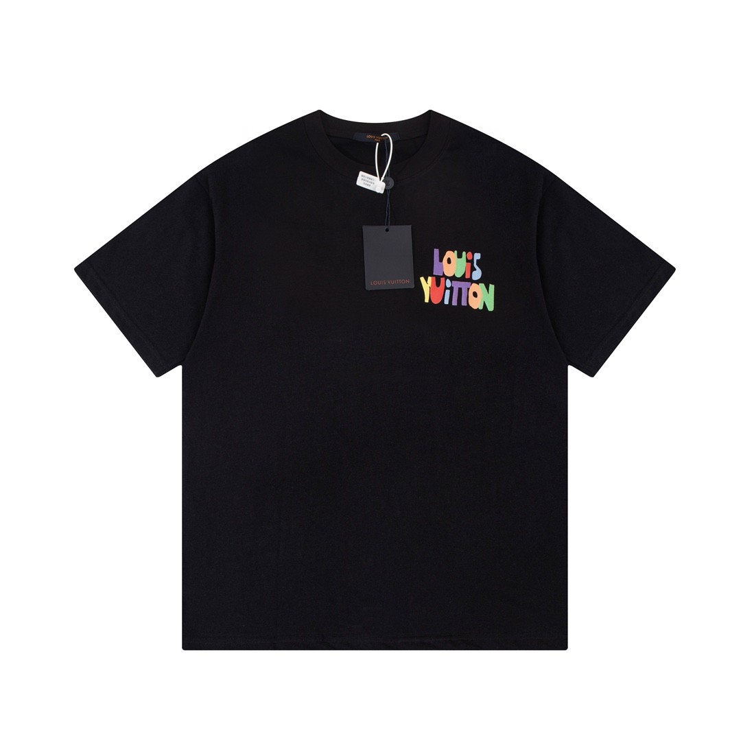 LV 23ss front and back patterned t-shirt