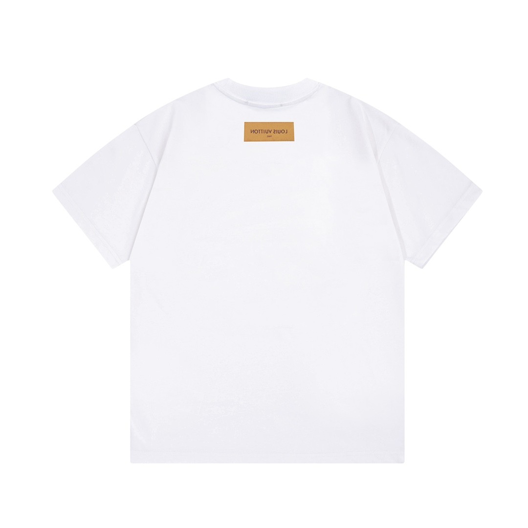 LV Ink-jet, graffiti Logo t-shirt