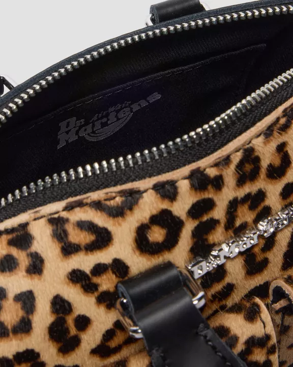Mini Top Handle Leopard Print Bag