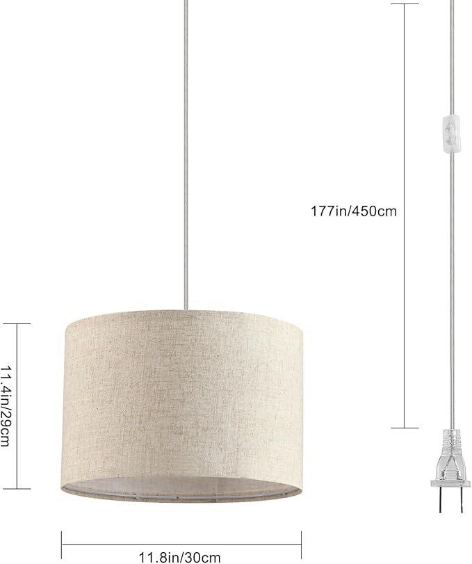LUMISCAPE 2 Pack Plug in Pendant Light