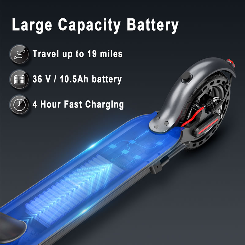 AOVOPRO ES80 Electric Scooter 350W Dual Brake App LCD Display Waterproof Foldable-US
