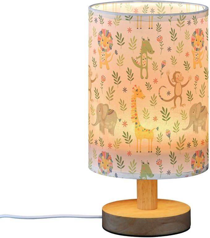 Jungle Animal Pattern Table Lamp