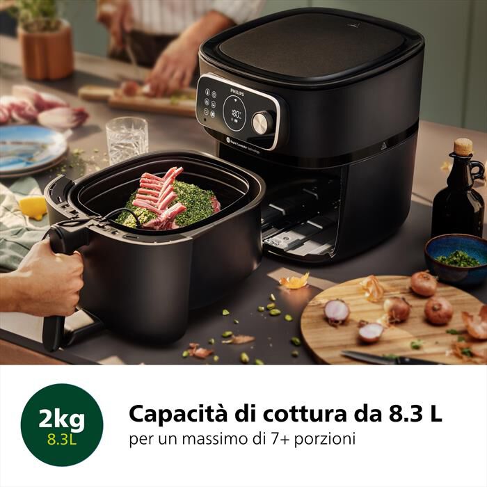 PHILIPS - FRIGGITRICE AIRFRYER SERIE 7000 DA 8.3L HD9876/90-nero