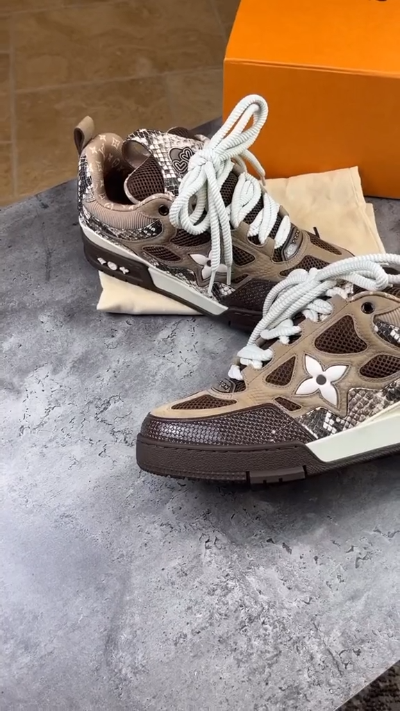 LV Skate Trainers ‘Brown’ – NICE SHOEUS