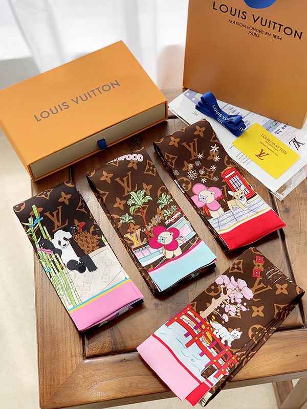 120x8cm Classical Embroidery Handbag Ribbon Scarf Neck Bow WJ-987046
