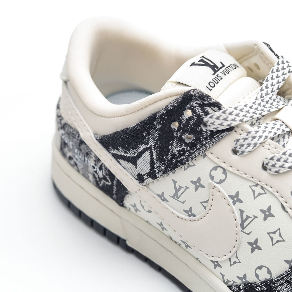 NK SB Dunk Low x Lois Vuton Monogram Denim Black NNL24112203
