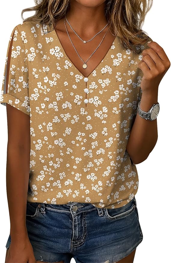 Cold Shoulder Casual Tops