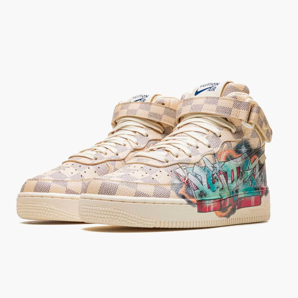 LV x NK Air Force 1 Mid ‘By Virgil Abloh Graffiti’