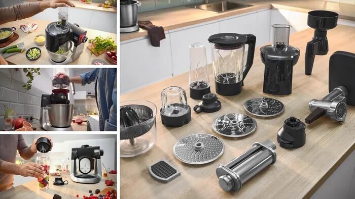 BOSCH - Kitchen machine MUMS6ZS34-Black,Stainless steel