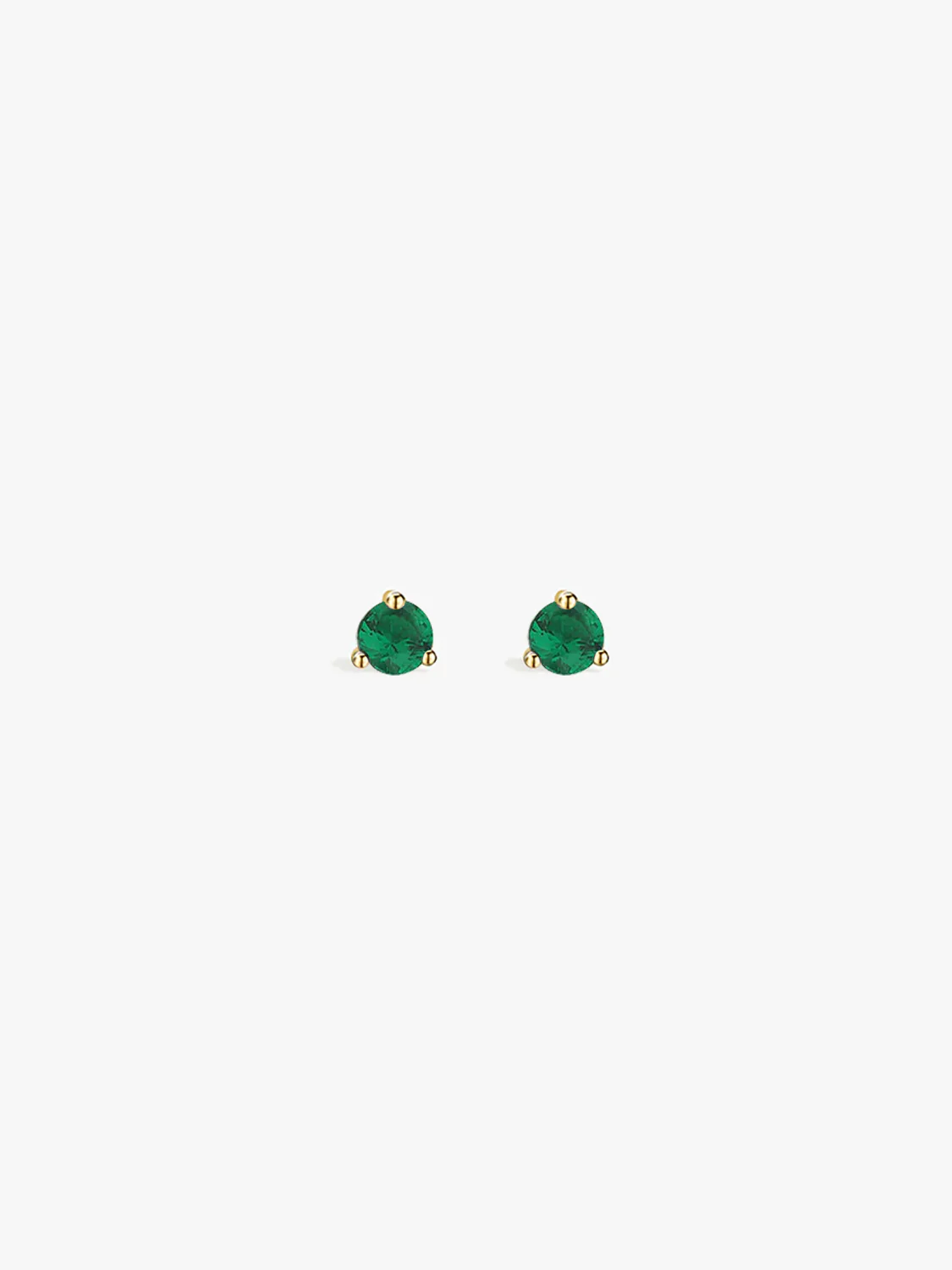 Emerald Flat Back Stud