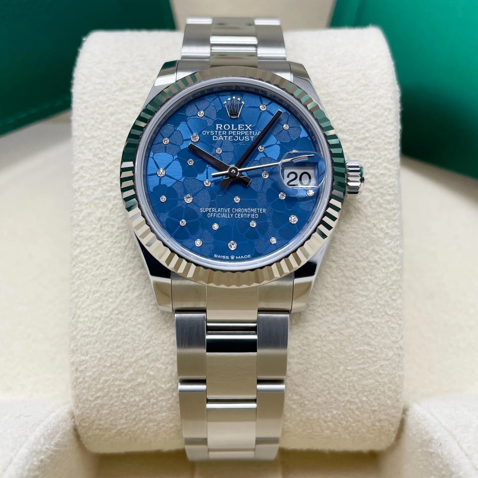 【Super Clone】RLX Datejust m278274-0035/0036 Azzurro Blue Dial Oyster Watch