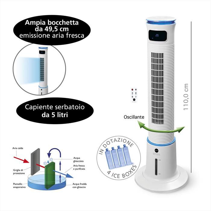 MACOM - Ventilatore BREEZE TOWER PLUS
