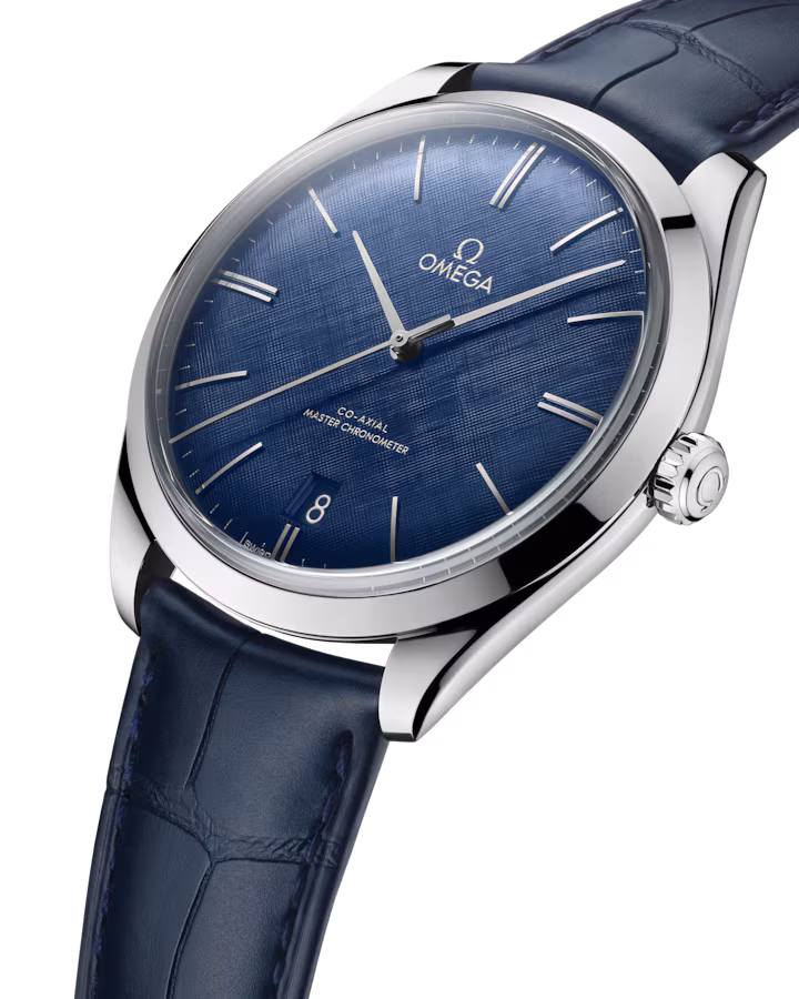 Omega De Ville Trésor 40mm Blue Dial Stainless Steel Strap 435.13.40.21.03.001