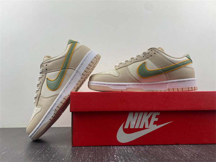 NK Dunk Low Pale Ivory Oil Green FQ6869131