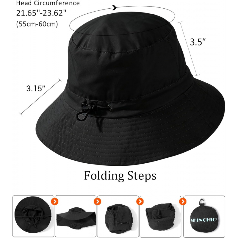 Water-Resistant Sun UPF 50+ Bucket Hat