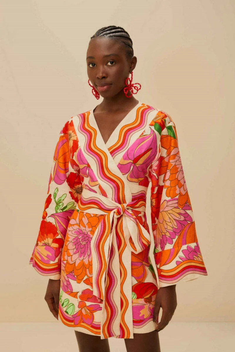 Casual Belted Linen Dress
