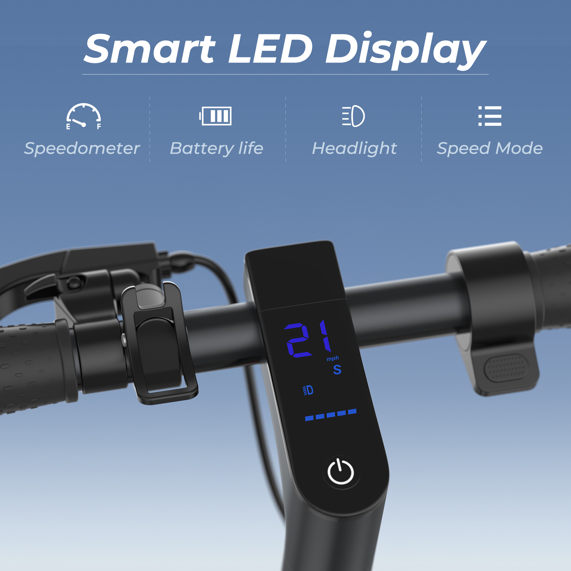 AOVOPRO TMAX 500W Foldable Electric Scooter Dual Suspension Dual Brake 10 inch wheel
