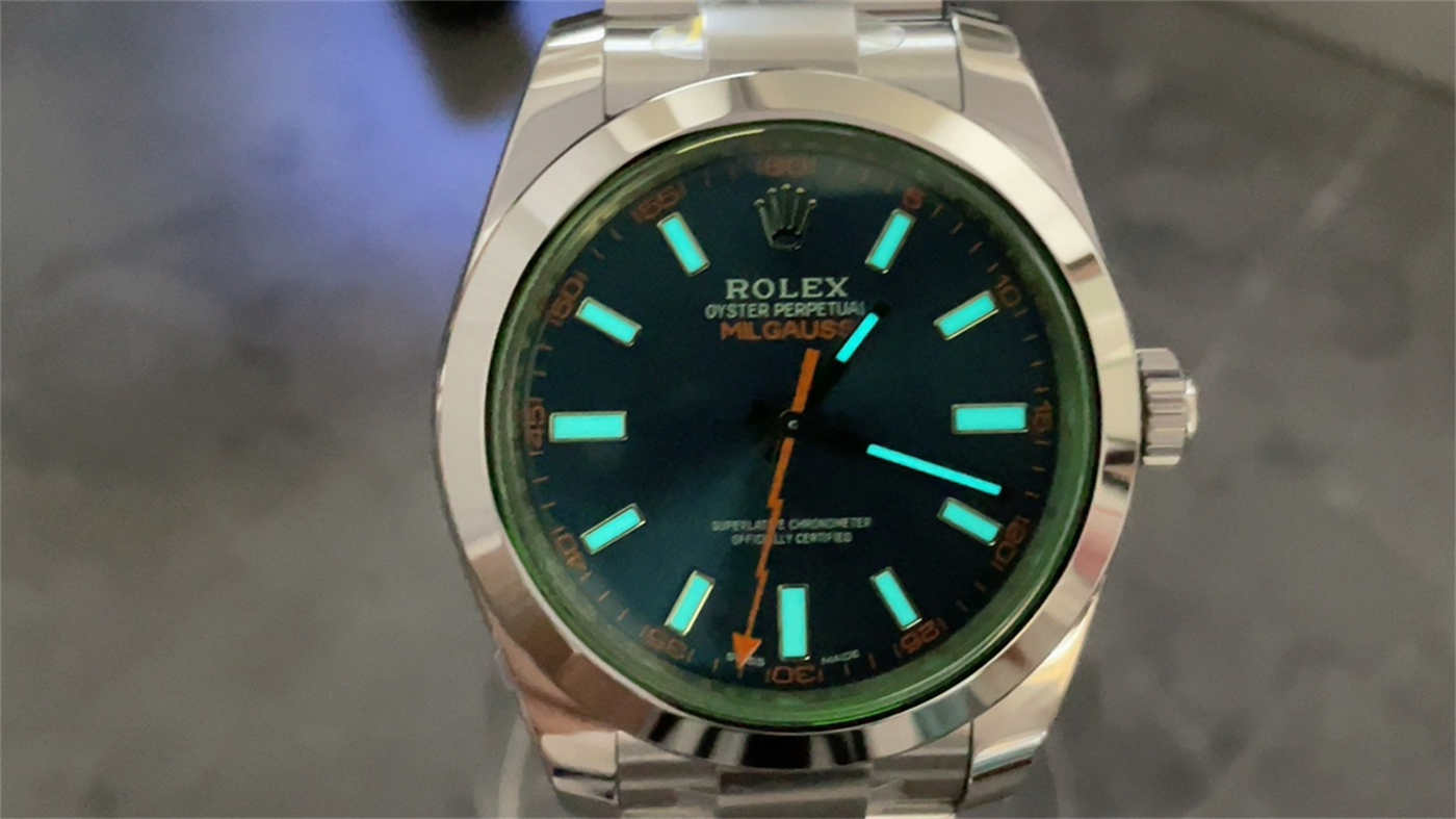 Rolex Milgauss 116400GV “Z-Blue” Dial – VS Factory [Real Green Sapphire]
