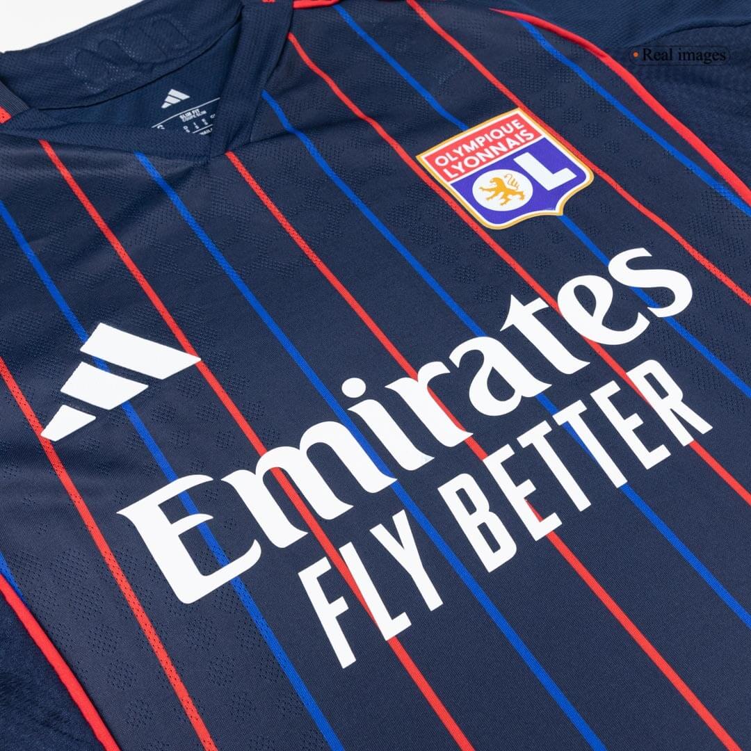 Olympique Lyonnais Away Player Version Soccer Jersey 2025/26