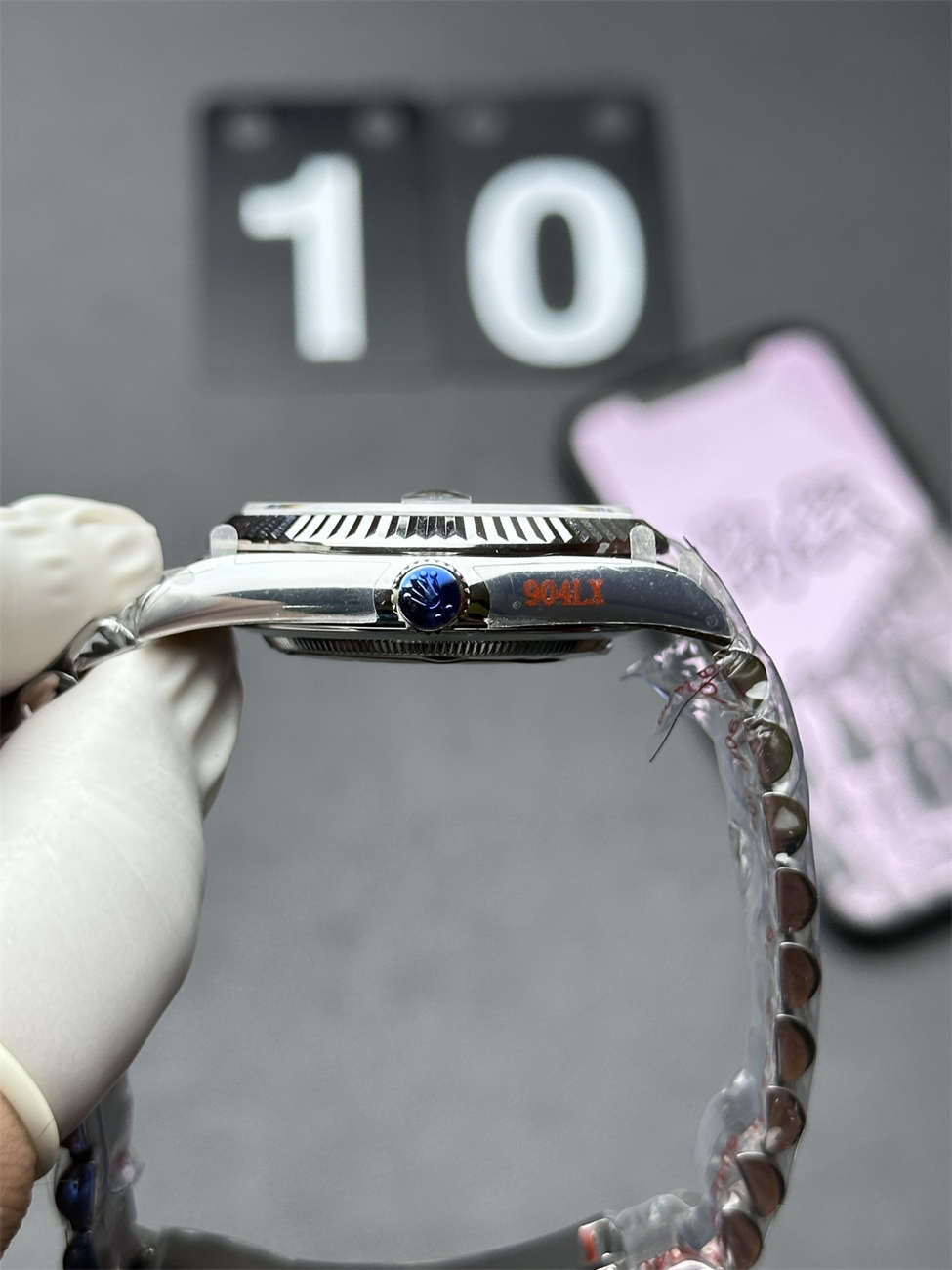 Rolex Day-Date 36 White Gold Replica (QF Factory) – 158g Tungsten Blue Ombré