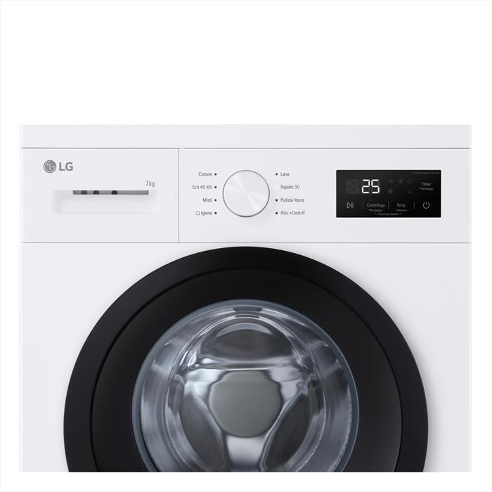 LG - Lavatrice Slim F4NA10S7NWK 7KG Classe A-White