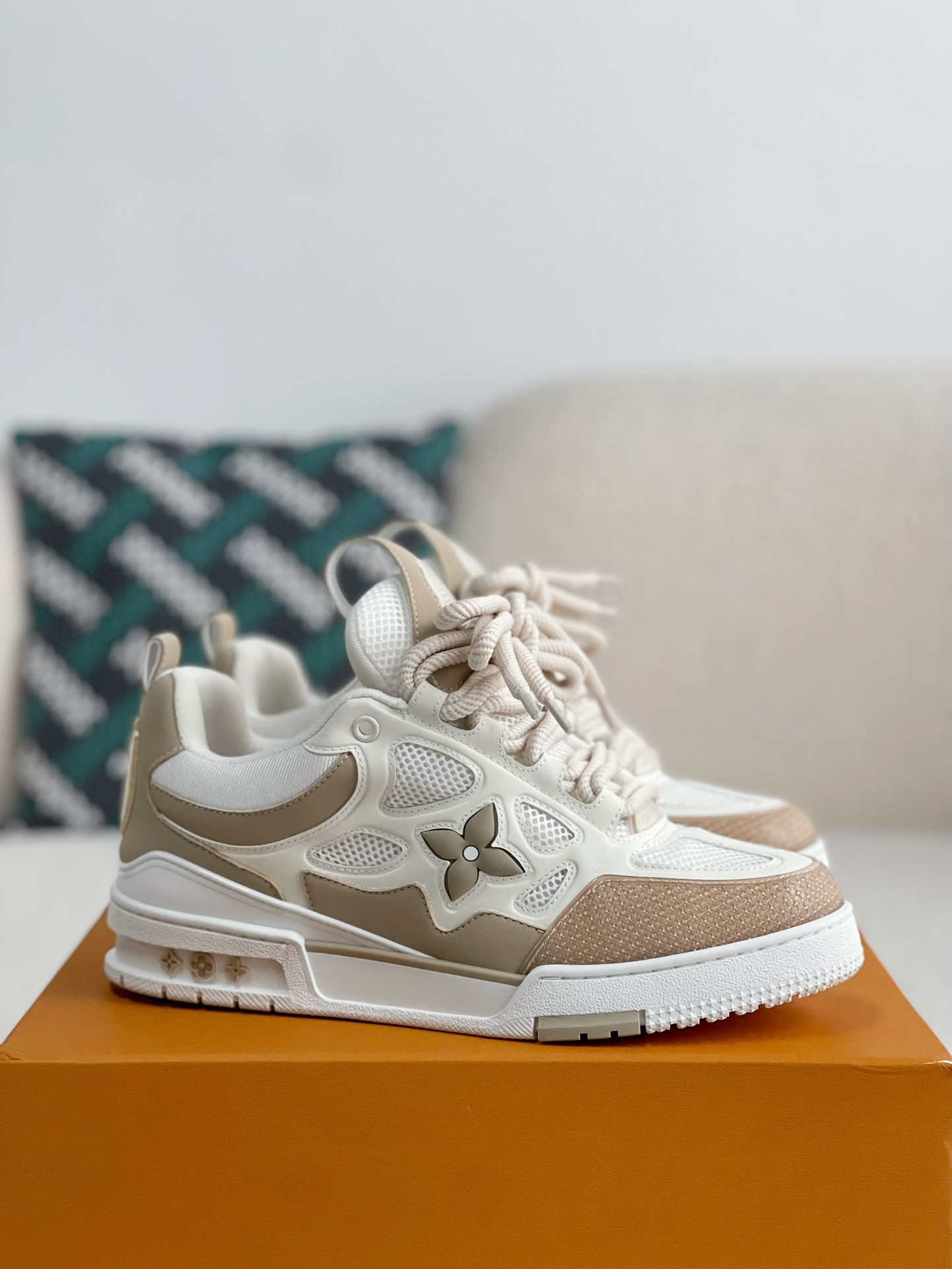 LV Skate Trainers ‘Beige’ – NICE SHOEUS