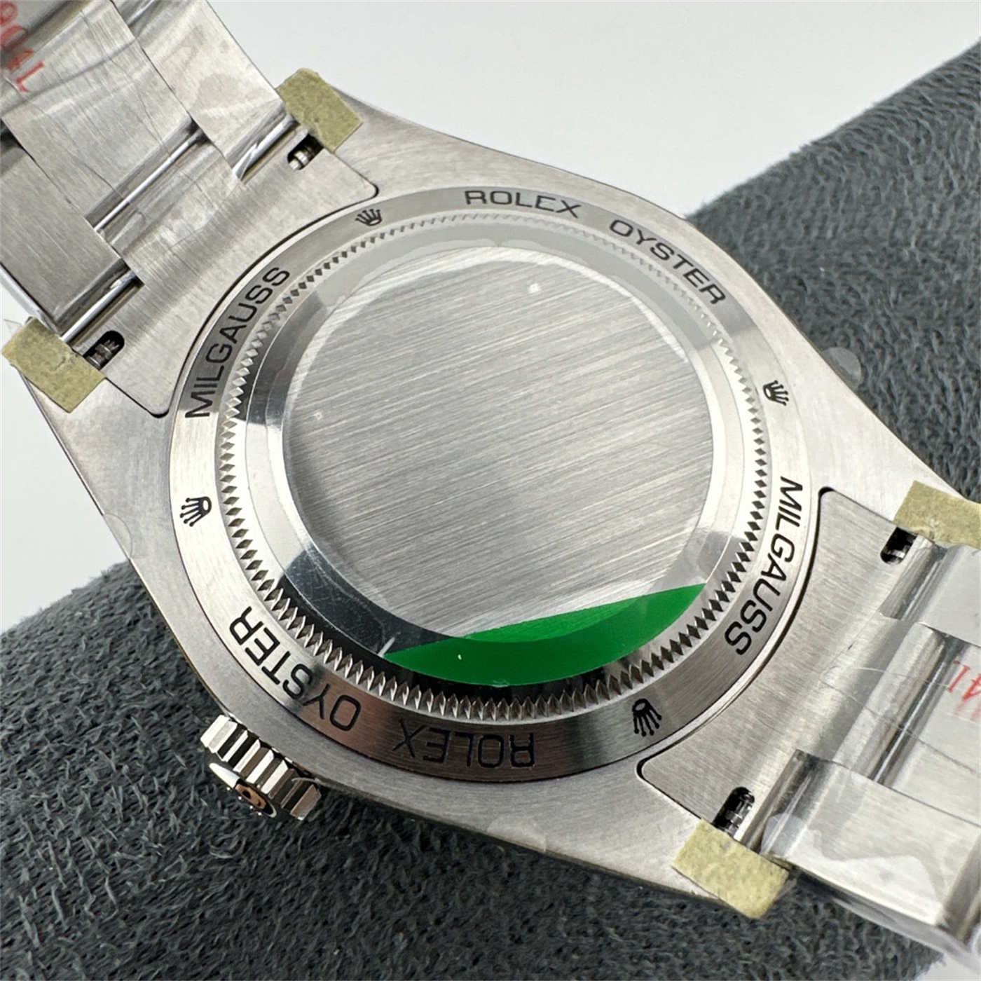 Rolex Milgauss 116400GV “Green Glass” – 904L Steel [Real Green Sapphire]