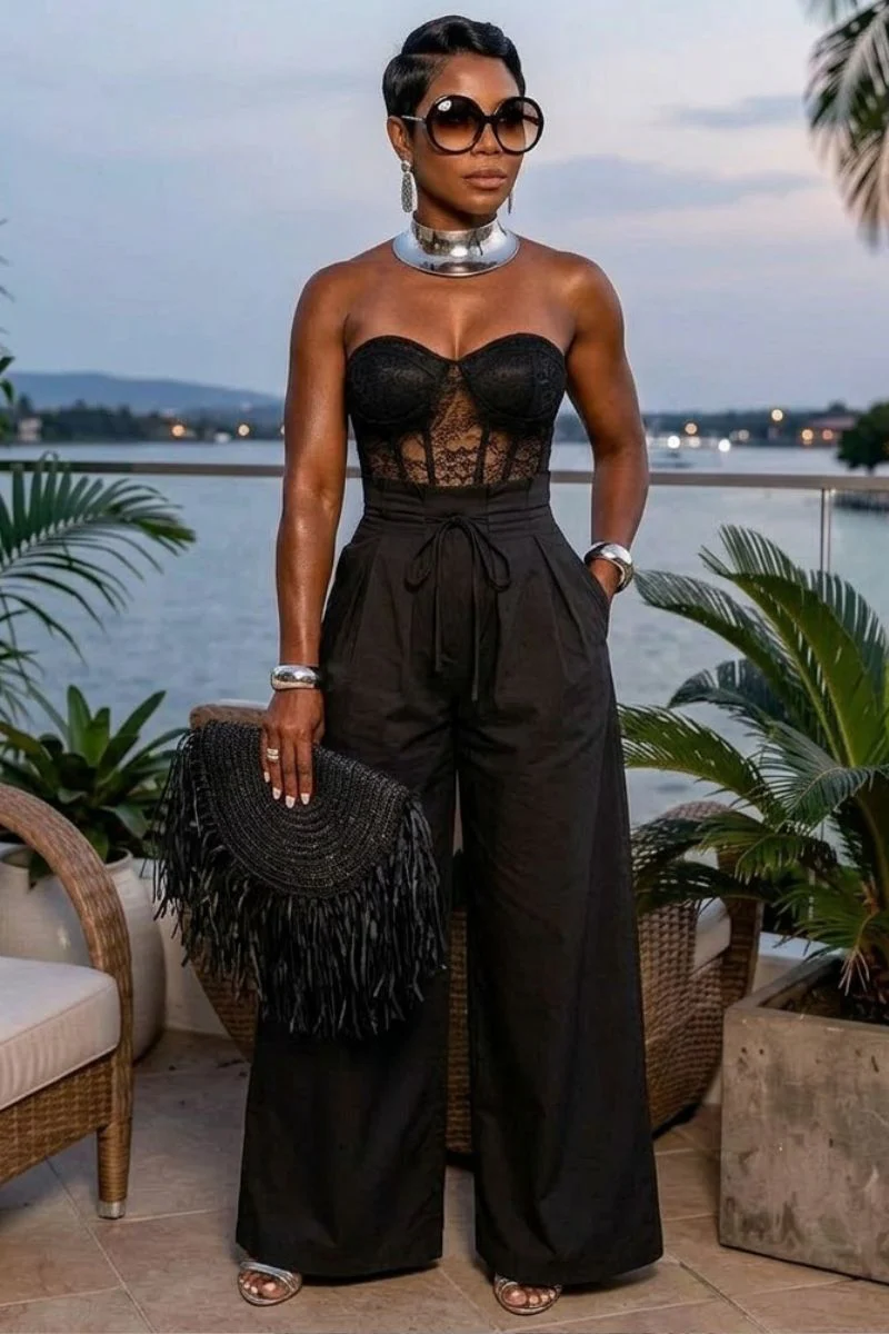 Reign Jumpsuit- Black