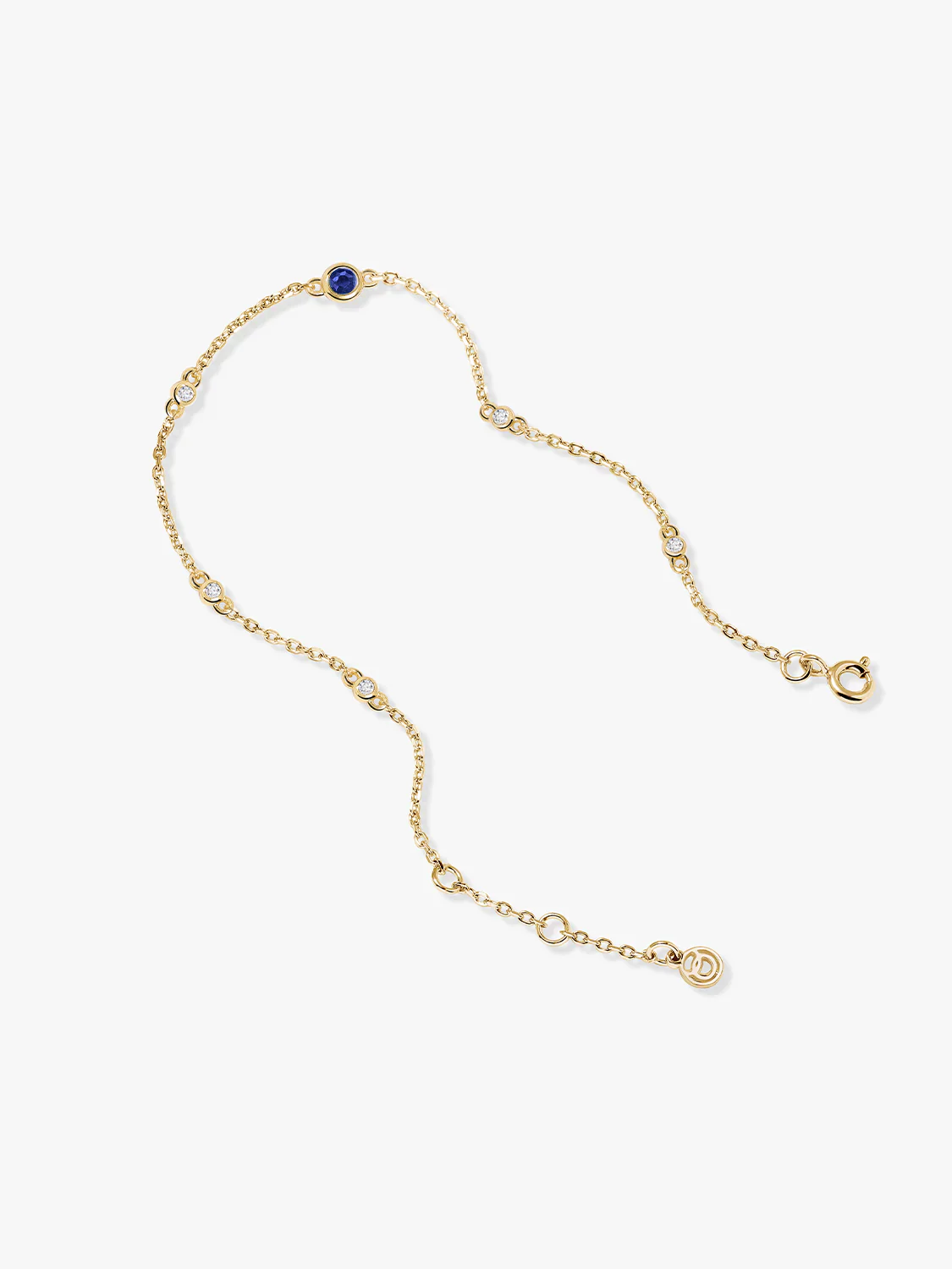 Blue Sapphire Station Bracelet