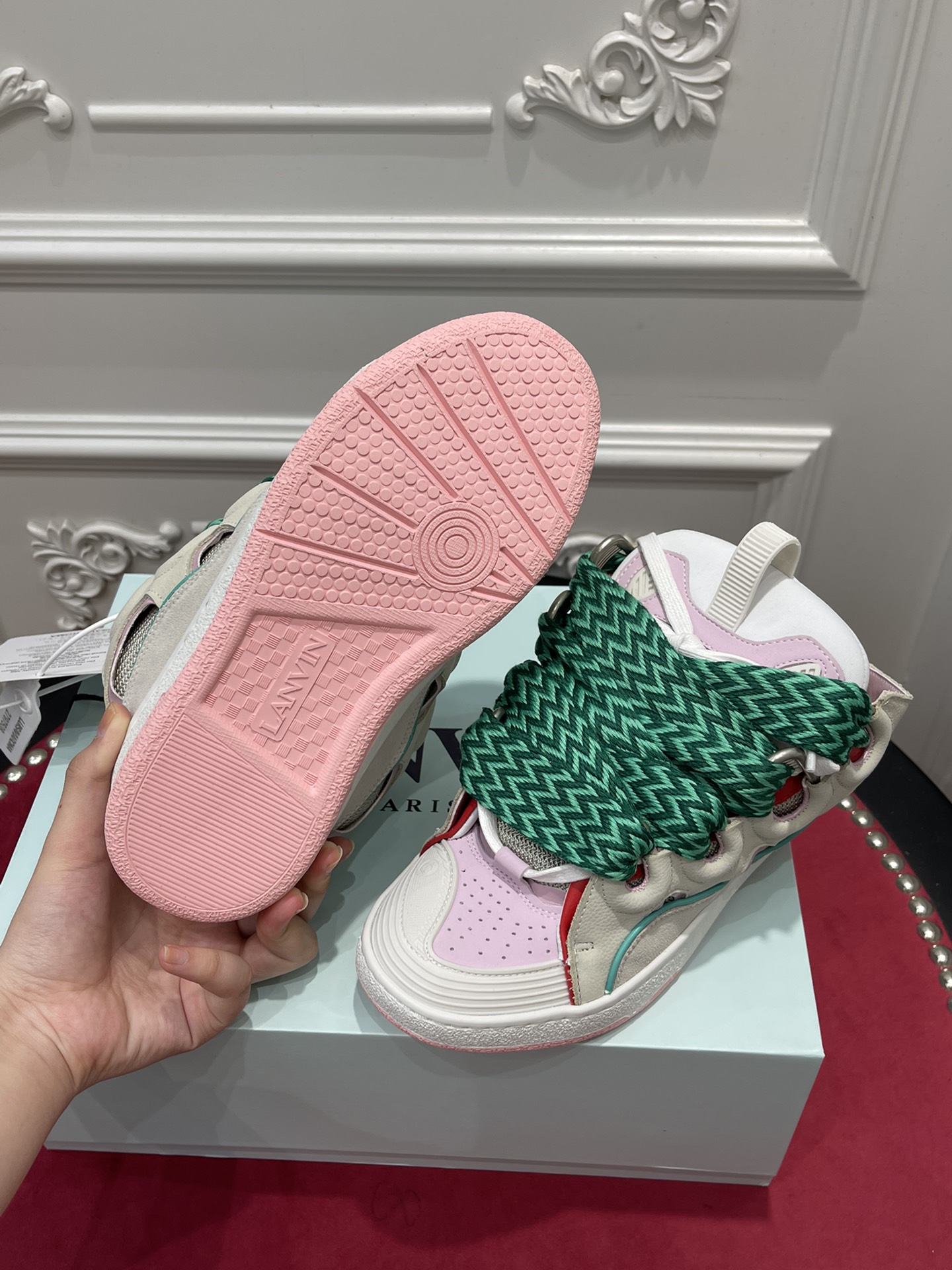 LAN Curb SneakerBeige Pink FM-SKRK11-DALL-P225205