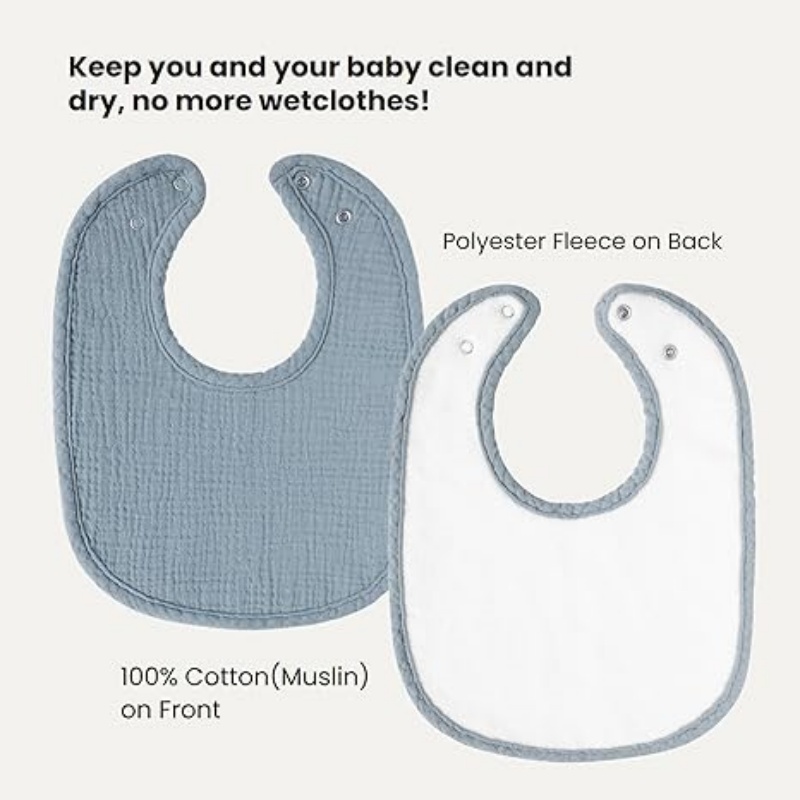 CLOUDBABY-BIB Muslin Baby Bibs